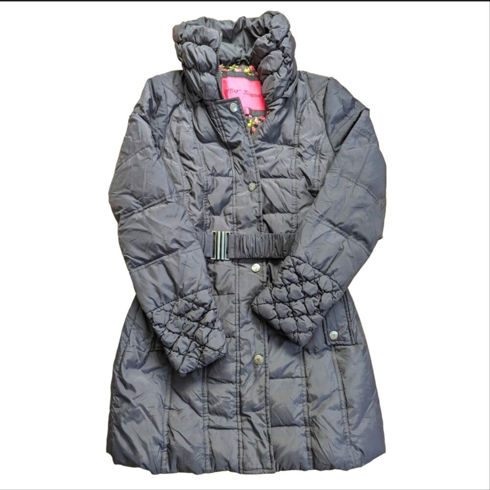 Betsey Johnson Gray Puffer Coat